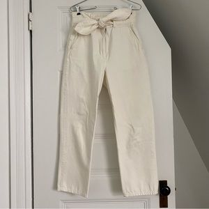 [& Other Stories] Odette Belted Paperbag White Jean